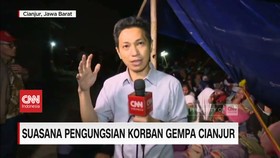 VIDEO: Suasana Pengungsian Korban Gempa Cianjur