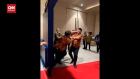 VIDEO: Momen Adu Jotos Pengusaha Muda saat Munas HIPMI di Solo