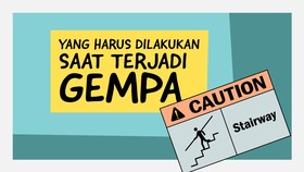 INFOGRAFIS: Jangan Panik, Lakukan Ini saat Terjadi Gempa Bumi