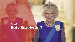 Camilla Perdana Pakai Tiara Safir Ratu Elizabeth II di Jamuan Negara