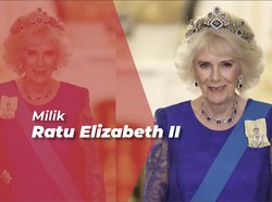 Camilla Perdana Pakai Tiara Safir Ratu Elizabeth II di Jamuan Negara