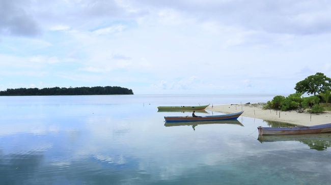 Di Kepulauan Widi terdapat terumbu karang dan hutan bakau dengan pasir putih terhampar luas. Snorkeling dan diving cocok dilakukan di Kepulauan Widi. 