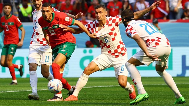 Link live streaming Kroasia vs Maroko di pertandingan perebutan juara 3 Piala Dunia 2022 yang akan berlangsung malam ini bisa diketahui dari artikel berikut.