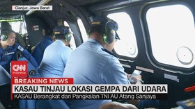 VIDEO: KASAU Tinjau Lokasi Gempa Dari Udara