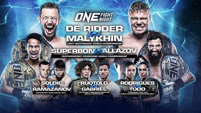 ONE Fight Night 5 menjanjikan duel antara dua petarung dengan rekor tak terkalahkan, Renier De Ridder dan Anatoly Malykhin.