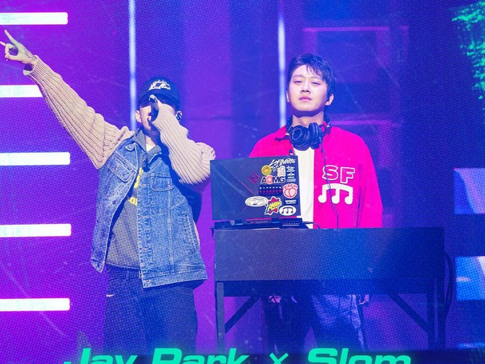 JayPark dan Slom / Foto : twitter.com/mnet_hiphop