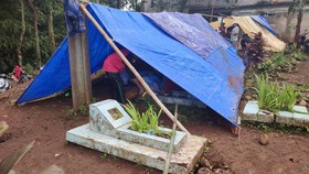 Ratusan Korban Gempa Cianjur Empat Hari Tidur di Area Kuburan