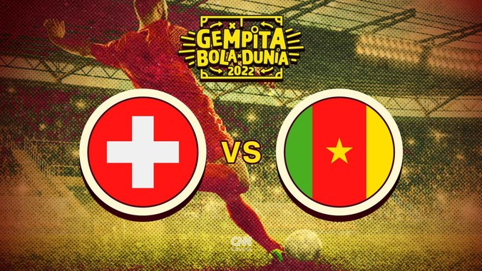 Swiss menang 1-0 atas Kamerun dalam laga Grup G Piala Dunia 2022 digelar di Stadion Al Janoub, Kamis (24/11). Breel Embolo jadi pahlawan kemenangan Swiss.