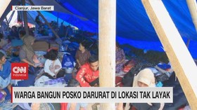 VIDEO: Warga Bangun Posko Darurat di Lokasi Tak Layak