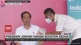 VIDEO: Presiden Jokowi Vaksin Booster Kedua