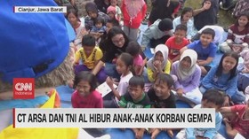 VIDEO: CT Arsa & TNI AL Hibur Anak-Anak Korban Gempa
