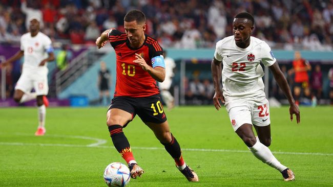 Hazard Kritik Jerman: Lebih Baik Tak Protes dan Menang Kapten Belgia Eden Hazard mengkritik aksi tutup mulut timnas Jerman jelang kickoff melawan Jepang di Piala Dunia 2022, Rabu (23/11) malam WIB.