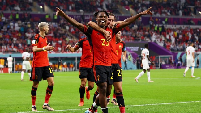 Berikut jadwal siaran langsung Belgia vs Maroko di Piala Dunia 2022.