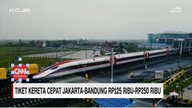 VIDEO: Tiket Kereta Cepat Jakarta-Bandung Rp125 Ribu-Rp250 Ribu
