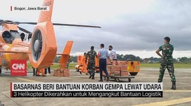 VIDEO: Basarnas Percepat Bantuan Logistik Korban Gempa Lewat Udara