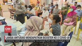 VIDEO: Lansia Antusias Mendapatkan Booster ke-2 Covid-19
