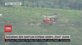 VIDEO: Basarnas Beri Bantuan Korban Gempa Lewat Udara