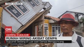 VIDEO: Rumah Miring Akibat Gempa Cianjur