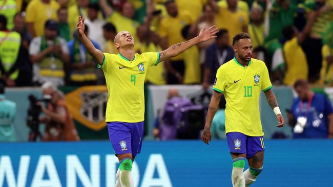 Brasil akan melawan Korea Selatan pada babak 16 besar Piala Dunia 2022 di Stadion 974, Selasa (6/12) dini hari WIB.