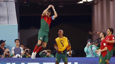 Momen Ronaldo Cetak Gol Spektakuler Jelang Kickoff Portugal vs Ghana