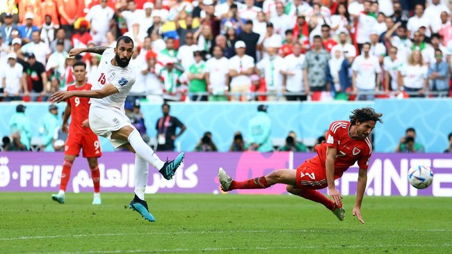 Timnas Iran menang 2-0 atas Wales pada pertandingan Grup B Piala Dunia 2022 di Stadion Ahmad bin Ali, Jumat (25/11).