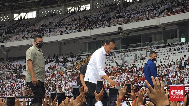 Jokowi Minta Reputasi RI di Mata Global Terus Dijaga Presiden Joko Widodo (Jokowi) ingin reputasi Indonesia di mata dunia yang saat ini baik terus berlanjut sampai 2029 dan seterusnya.