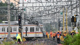 KRL Anjlok di Lintas Parung Panjang-Cisauk Berhasil Dievakuasi