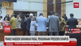 VIDEO: Fraksi Nasdem Sarankan Pasal Penghinaan Presiden DIhapuskan