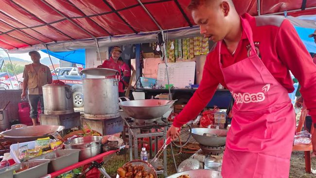 Didukung Bright Gas, Kemensos Siapkan Makanan di Cianjur