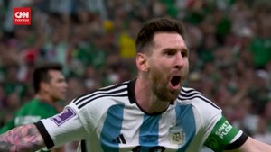 VIDEO: Messi Cetak Gol Penting Saat Argentina Hajar Meksiko