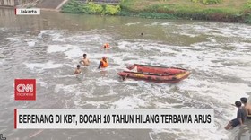 VIDEO: Berenang di BKT, Bocah 10 Tahun Hilang Terbawa Arus