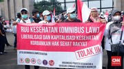 Dokter dan Nakes Demo di DPR Tolak RUU Omnibus Law Kesehatan