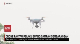 VIDEO: Drone Pantau Pelaku Buang Sampah Sembarangan