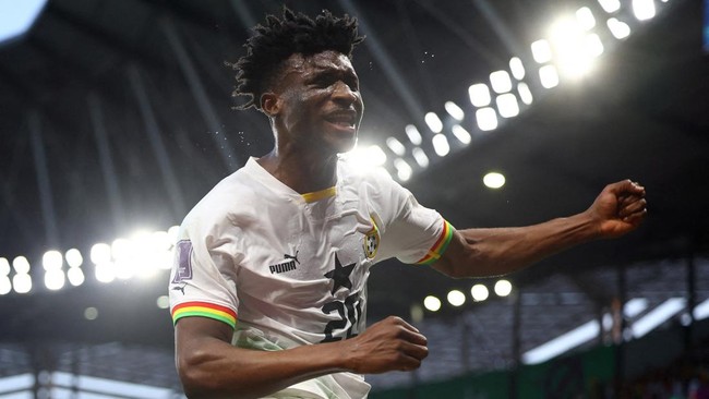 Mohammed Kudus punya peran krusial di balik sukses Ghana menaklukkan Korea Selatan di ajang Piala Dunia 2022.