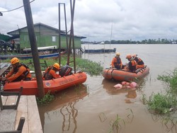 Kapal Karam di Sungai Muara Kaman Kukar, Nakhoda dan Bayinya Ditemukan Tewas