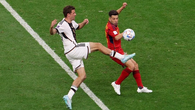 Berikut klasemen Grup E Piala Dunia 2022 usai Spanyol dan Jerman imbang.