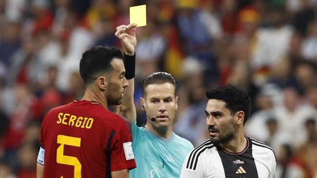 Duel Spanyol vs Jerman berakhir imbang dalam laga Piala Dunia 2022 di Al Bayt Stadium, Senin (28/11) dini hari WIB.