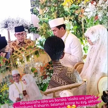 7 Foto Pernikahan Teddy Syah & Istri Daun Muda Digelar Tertutup dan Sederhana