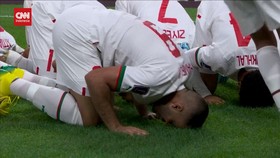 VIDEO: Gol Maroko hingga Sujud Syukur Pemain Saat Hajar Belgia