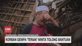VIDEO: Korban Gempa 'Teriak' Minta Tolong Bantuan