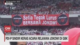 VIDEO: PDI-P Sindir Keras Acara Relawan Jokowi di GBK