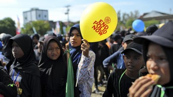 FOTO: Imunisasi Massal Vaksin Polio di Pidie Aceh