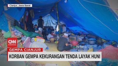 VIDEO: Korban Gempa Kekurangan Tenda Layak Huni