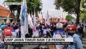 VIDEO: UMP Jawa Timur Naik 7,8 Persen