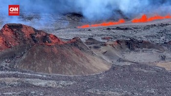 VIDEO: Detik-detik Gunung Api Terbesar Dunia di Hawaii Meletus