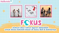 Jadwal Libur Tahun Ajaran 2022/2023 untuk Siswa Sekolah Dasar di Jawa, Bali & Sekitarnya