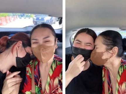 Terpisah 2 Thn, Titi DJ Nangis Haru Bertemu Stephanie Poetri yang Tinggal di AS