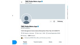 Akun Twitter TMC Polda Metro Kena Hack, Unggahan Hilang