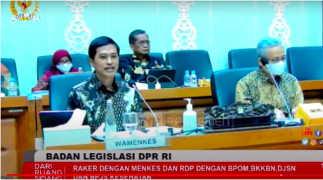 Kemenkes berkomitmen memperbaiki sistem kesehatan di Indonesia seperti terangkum dalam Omnibus Law RUU tentang Kesehatan.
