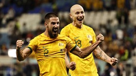 FOTO: Wajah-wajah Ceria Australia Usai Bikin Denmark Out